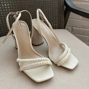 Sam Edelman Kia Beads Sandal in Modern Ivory Size 9